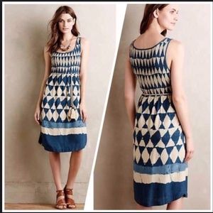 Maeve Geo Diamond Castalia Dress -Anthropologie